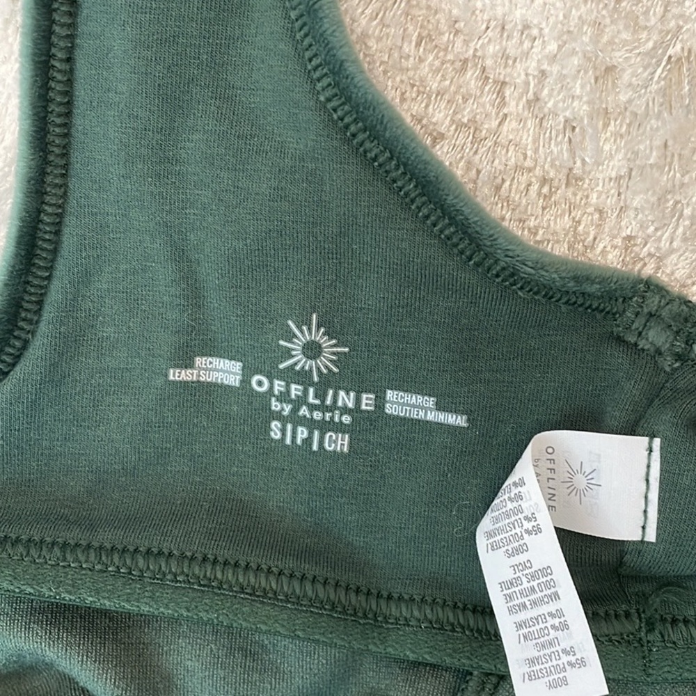 NWT Aerie Velour Cropped Workout Top - Picture 6 of 11